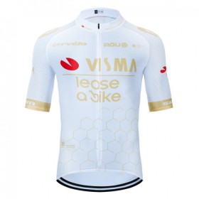 Wielershirt 2024 Jumbo-Visma Lease A Bike Wit